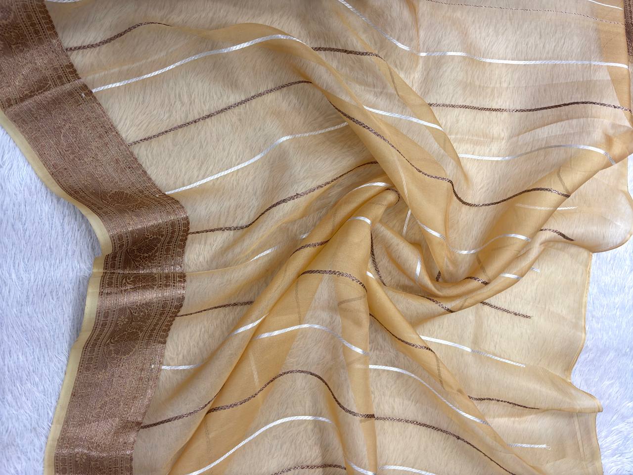 Plum Wine & Beige Contrast Handloom Khaddi Kora Silk Saree | Antique Zari Kadhua Boota & Paisley Pallu