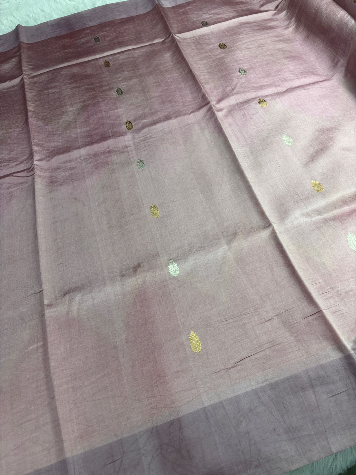 The Ombré Orchid: Lilac & Magenta Rungkaat Katan Silk Saree