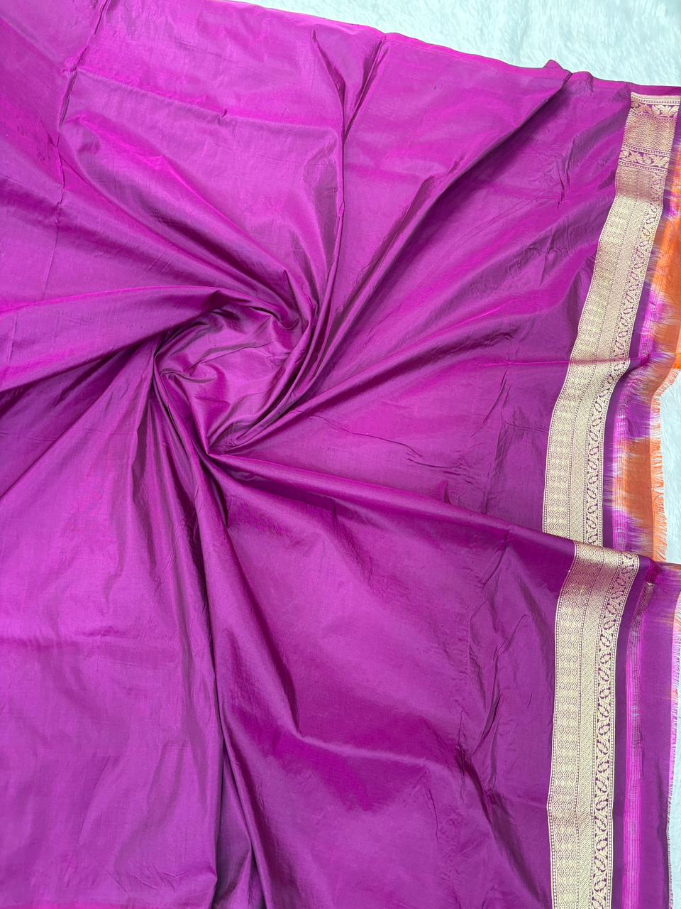 Vibrant Geometric Rangkaat Pure Katan  Rangkaat Cutwork Handloom Saree with Multi-Color Diamonds