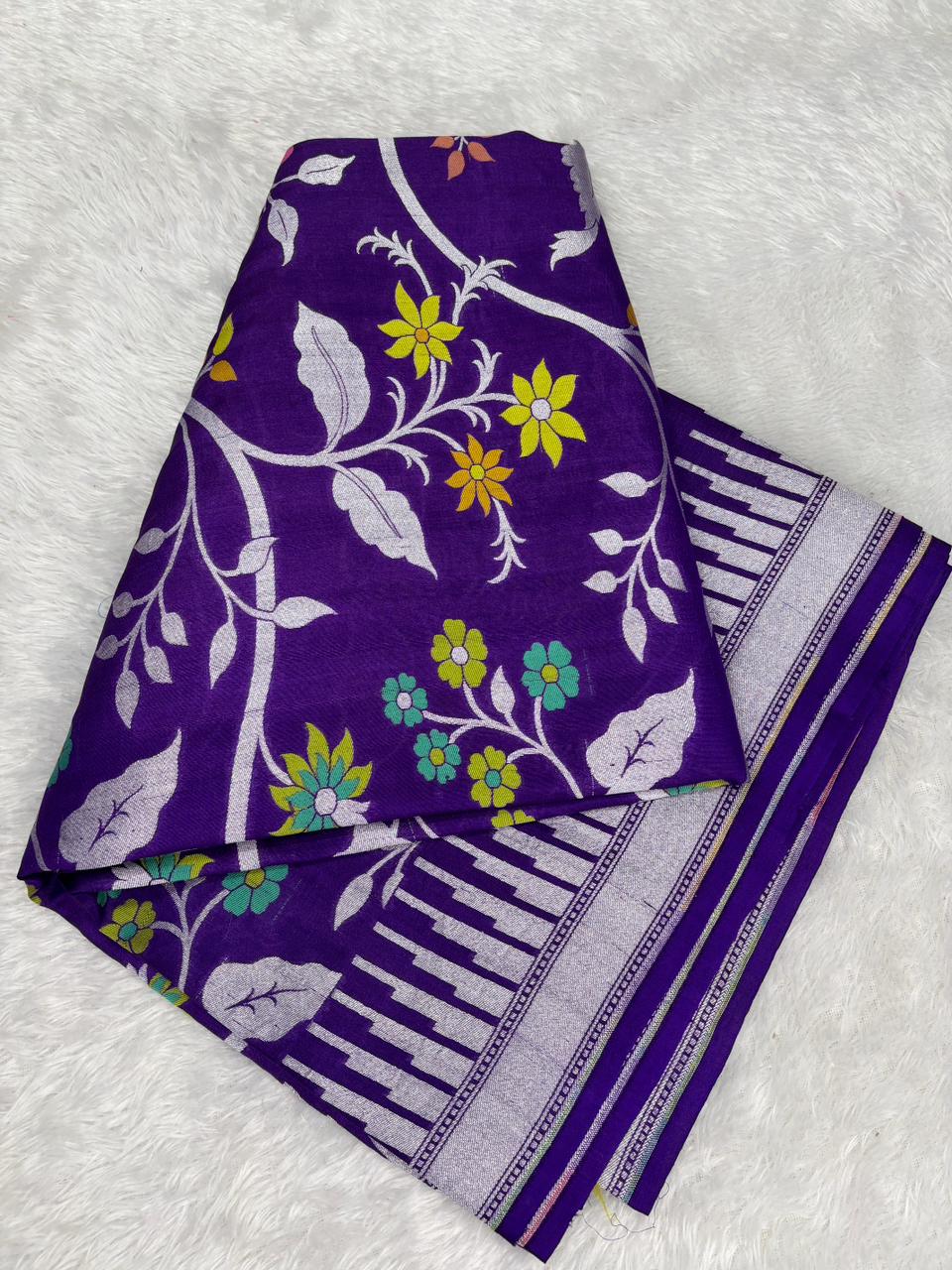 Radiant Mustard Yellow Tussar Georgette Saree