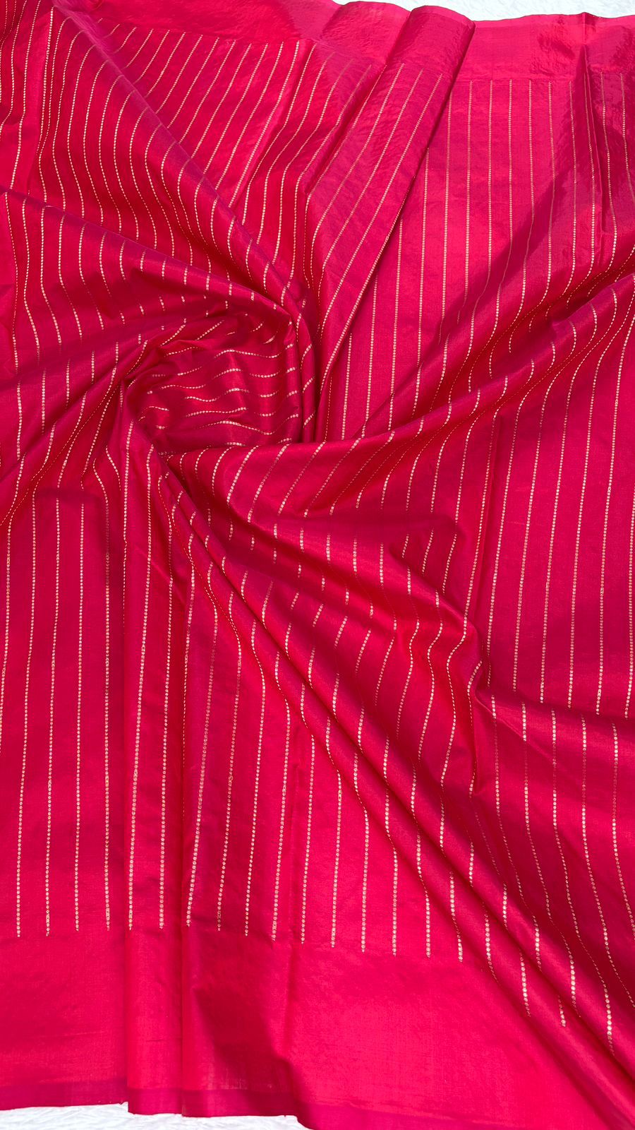 Vibrant Parrot Green & Teal Blue Katan Kadhua Designer Silk Banarasi Saree with Geometric Chevron Pallu