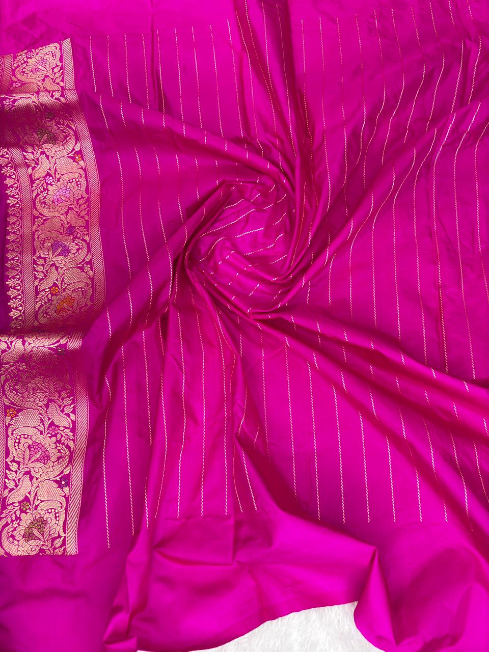 The Royal Jamun: Premium Kadhua Jungla Banarasi Katan Silk Saree