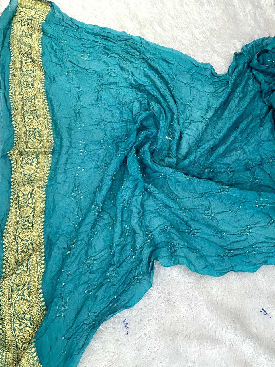 The Royal Fusion Edit: Banarasi Khaddi Georgette Bandhej Sarees