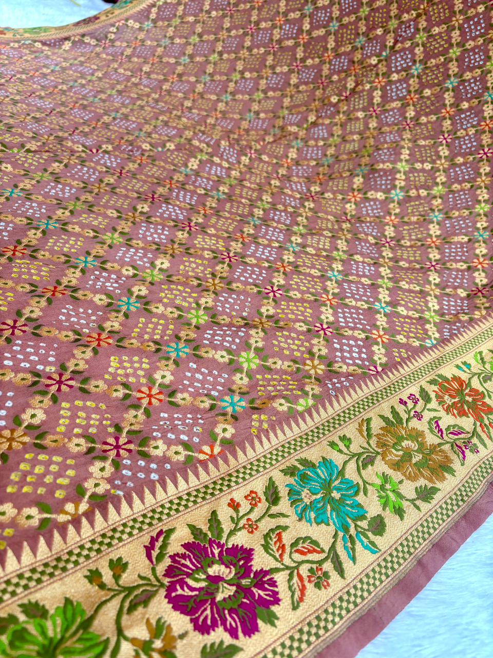 The Royal Heritage Edit: Premium Banarasi Khaddi Georgette Bandhej Sarees