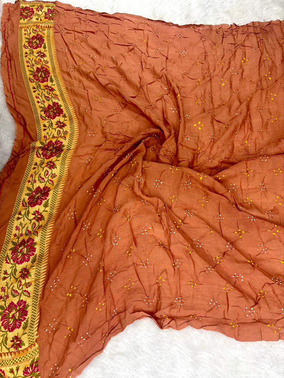 The Royal Heritage Edit: Premium Banarasi Khaddi Georgette Bandhej Sarees