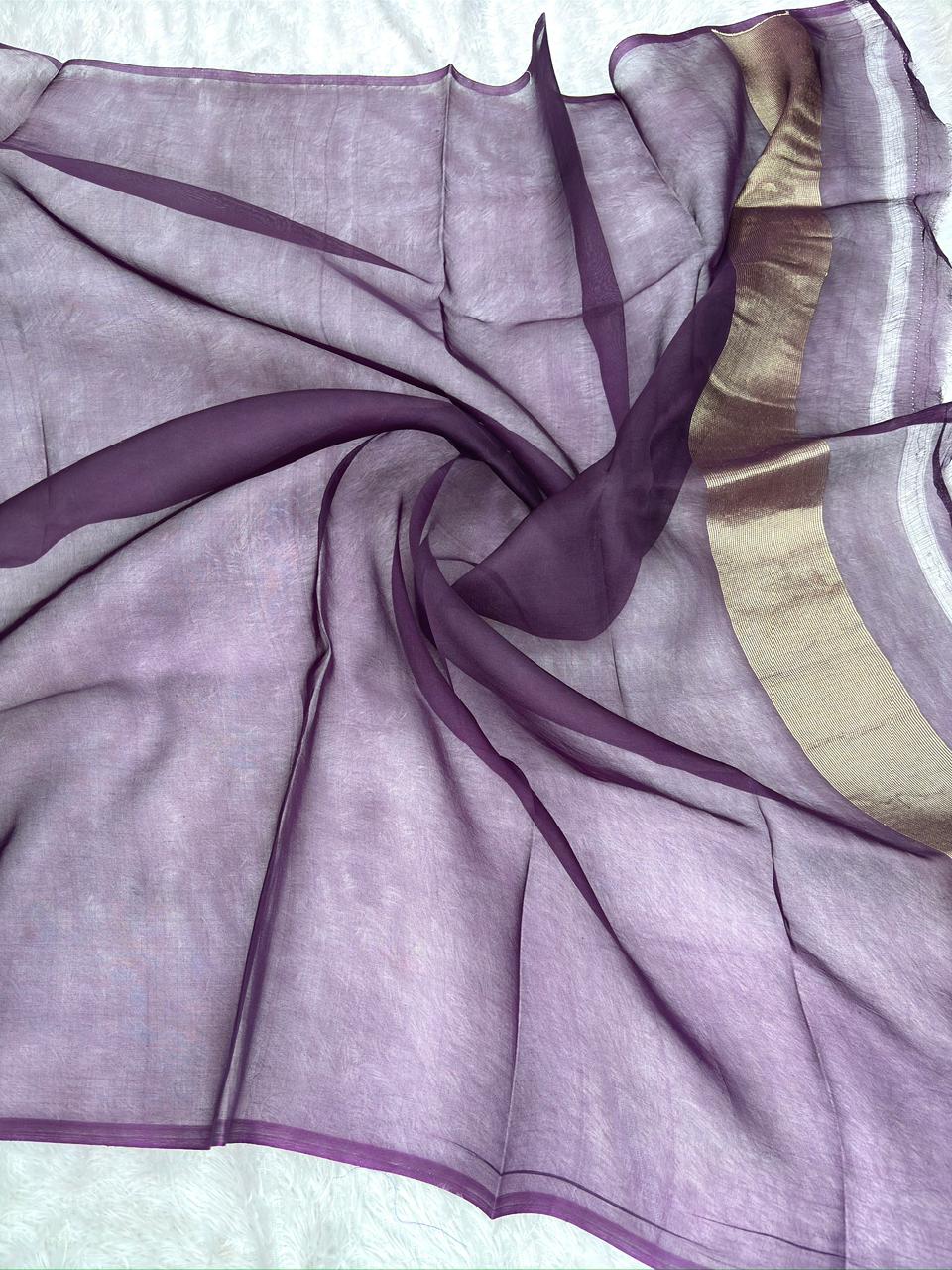 Royal Wine Kora Kadhua Jamdani Handloom Saree with Multicolour Floral Jaal