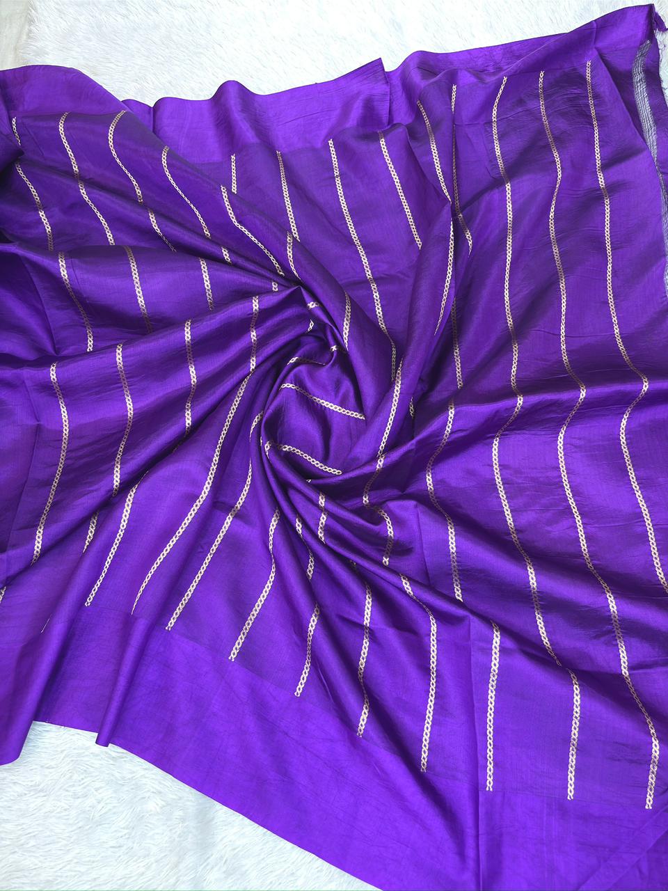 Product description color and title for this katan light weight kadhua ( half n half )handloom saree